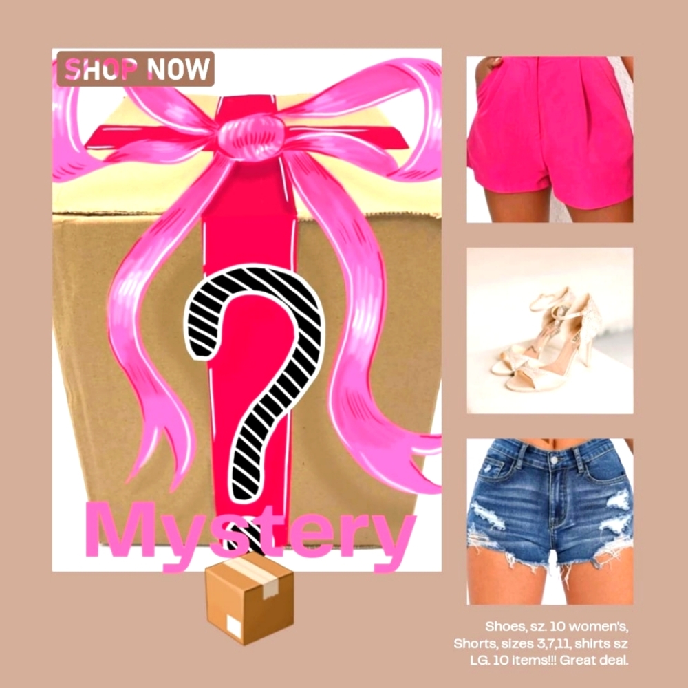 Mystery Box - Women's Sz 10/Med Clothing & Shoes - 10 Items Included!